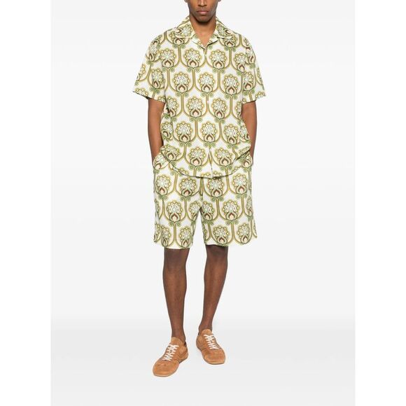 Drole De Monsieur Green Shorts - Tailored Shorts Men